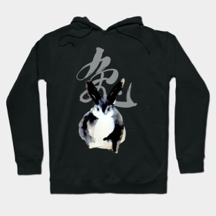 Chinese New Year, Year of the Rabbit 2023, No. 2: Gung Hay Fat Choy on Dark Background Hoodie